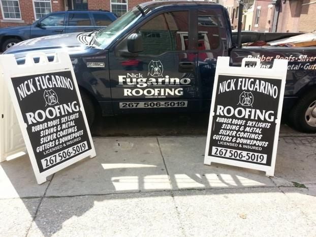 Service vehicle for Nick Fugarino Roofing And Home Improvement Inc