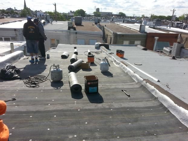 Before a completed roofer project in the  area